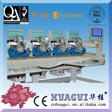 HUAGUI single head embroidery hot fix rhinestone setting machine prices